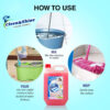 Floor Disinfectant Surface Cleaner Liquid Rose Fragrance 5 Liter Suitable For all Floors Mop Cleaners