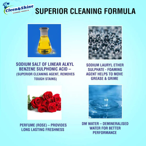 Version 1.0.0 Floor Disinfectant Surface Cleaner Liquid Rose Fragrance 5 Liter Suitable For all Floors Mop Cleaners