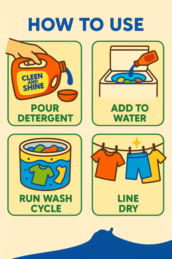 Liquid Detergent For Front Load,Top Load and Bucket Wash 5 LITRE